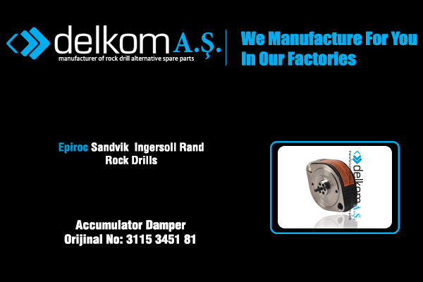 Akümülatör Komple Rock Drill Spare Parts