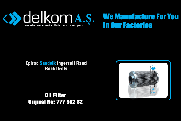 Hidrolik Pompa Filtresi Rock Drill Spare Parts