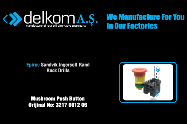 Acil Stop Butonu Rock Drill Spare Parts