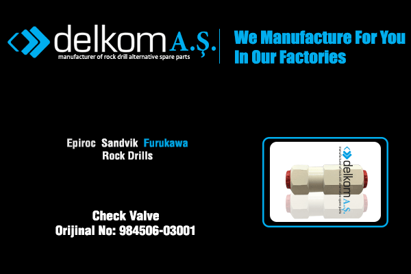 Çek Valf Rock Drill Spare Parts