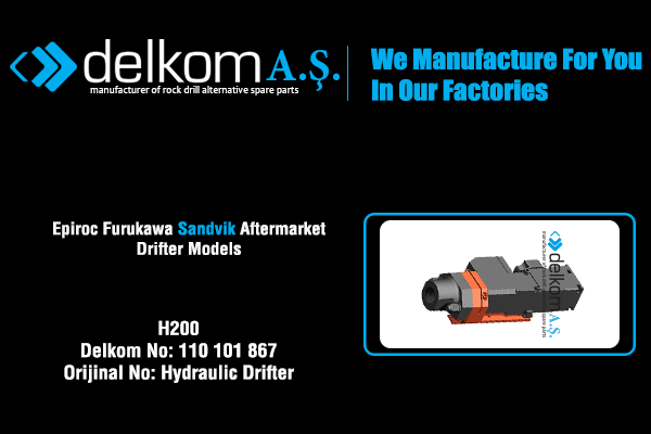 H200 Rock Drill Spare Parts