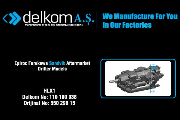 HLX1 Rock Drill Spare Parts