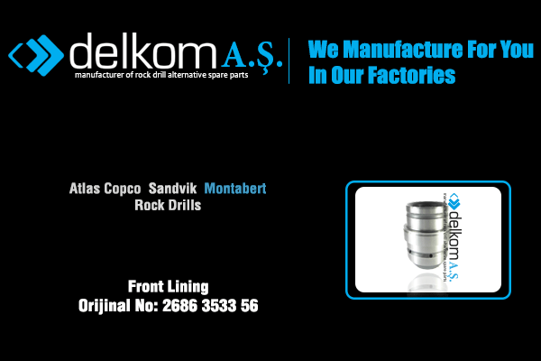 Front Lining Rock Drill Spare Parts