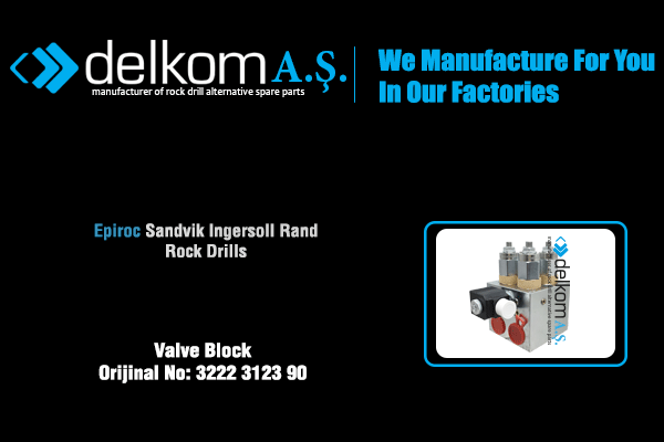 Valve Block Rock Drill Spare Parts