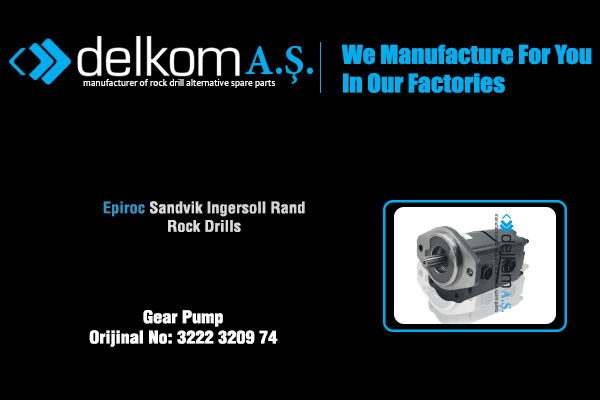 Gear Pump Rock Drill Spare Parts