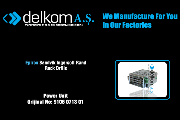 Power Unit Rock Drill Spare Parts