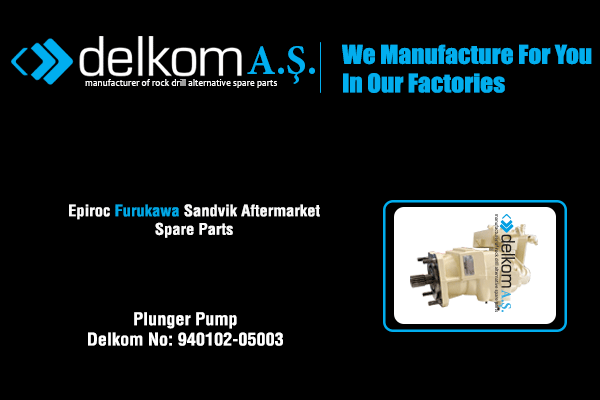 Plunger Pump Rock Drill Spare Parts