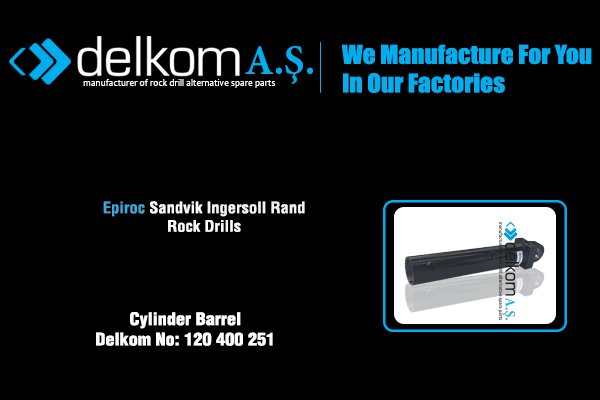 Cylinder Barrel Rock Drill Spare Parts