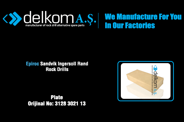 Plate Rock Drill Spare Parts