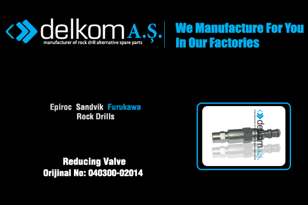 Reducing Valve Rock Drill Spare Parts