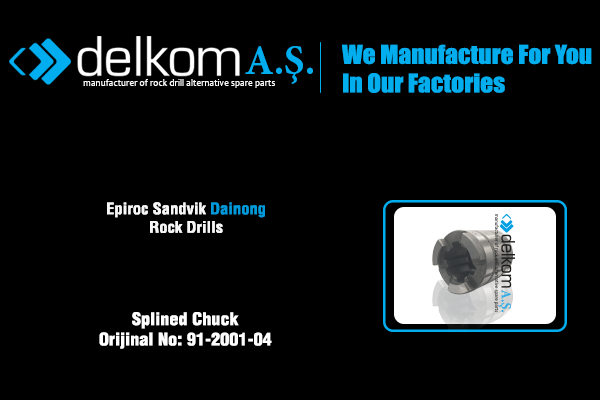 Splined Chuck Rock Drill Spare Parts