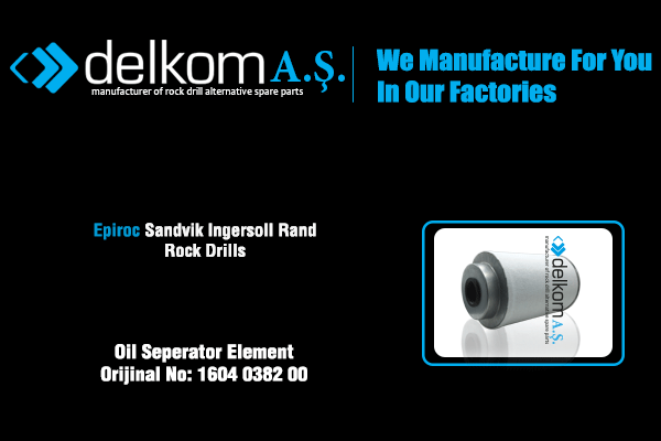 Oil Seperator Element Rock Drill Spare Parts