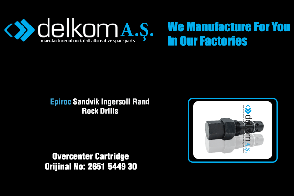 Overcenter Cartridge Rock Drill Spare Parts