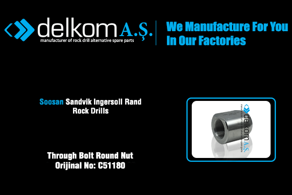 Through Bolt Round Nut Rock Drill Spare Parts