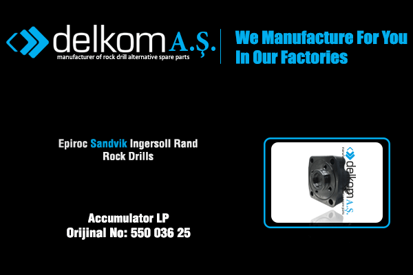 Accumulator LP Rock Drill Spare Parts