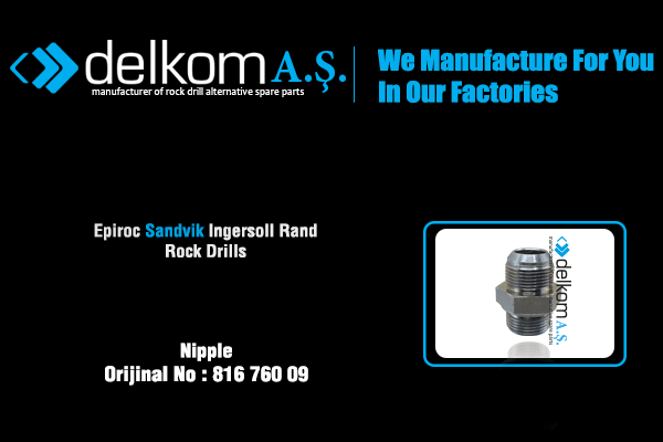 Nipple Rock Drill Spare Parts