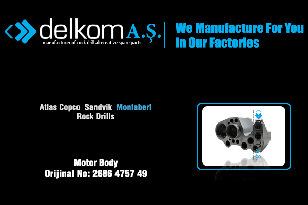 Motor Body Rock Drill Spare Parts