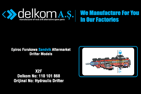 X2F Rock Drill Spare Parts